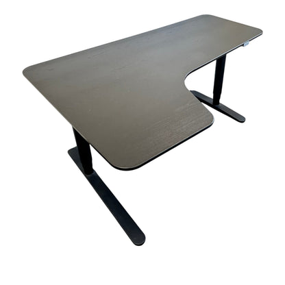 Bekant elektrisk hev/senk skrivebord fra IKEA, svart, 160x110 cm