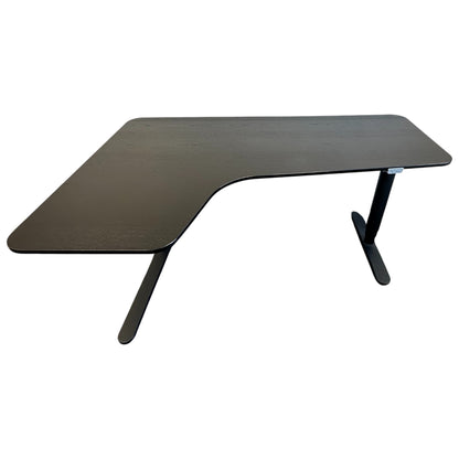 Bekant elektrisk hev/senk skrivebord fra IKEA, svart, 160x110 cm