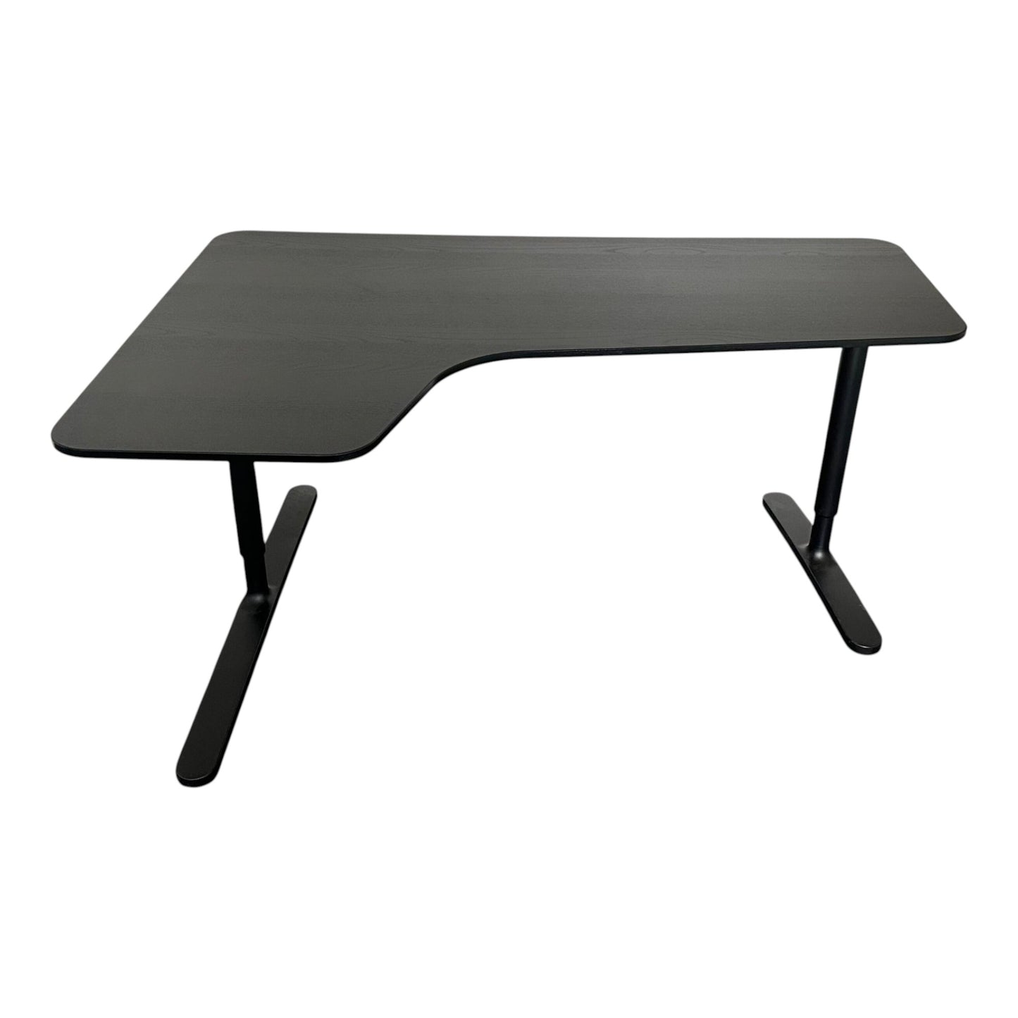 Bekant skrivebord fra IKEA, svart laminat, 160x120 cm