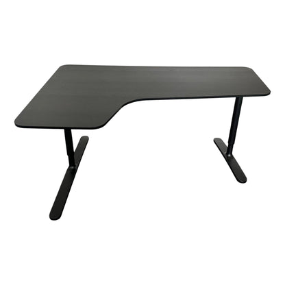 Bekant skrivebord fra IKEA, svart laminat, 160x120 cm