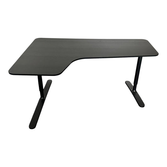 Bekant skrivebord fra IKEA, svart laminat, 160x120 cm