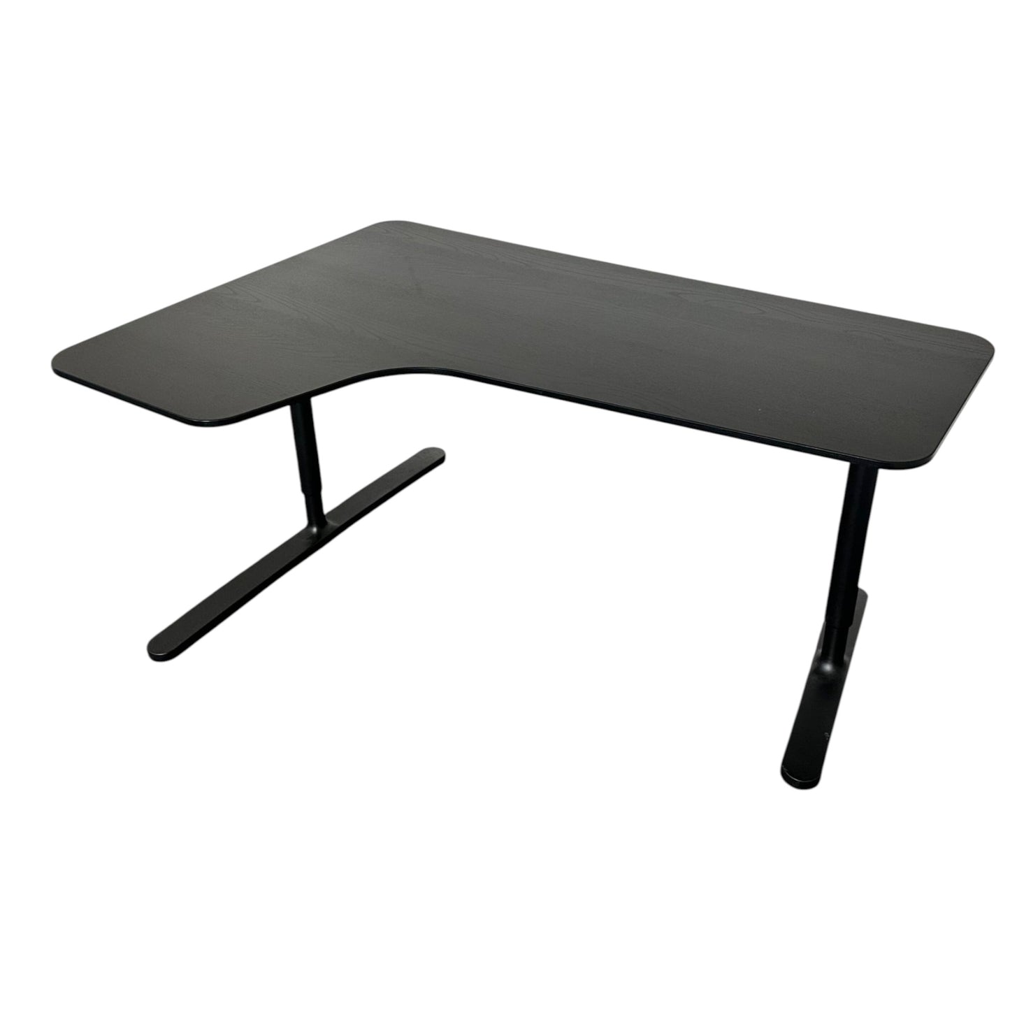 Bekant skrivebord fra IKEA, svart laminat, 160x120 cm