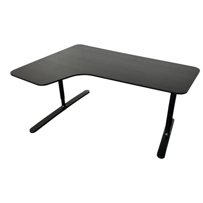 Bekant skrivebord fra IKEA, svart laminat, 160x120 cm