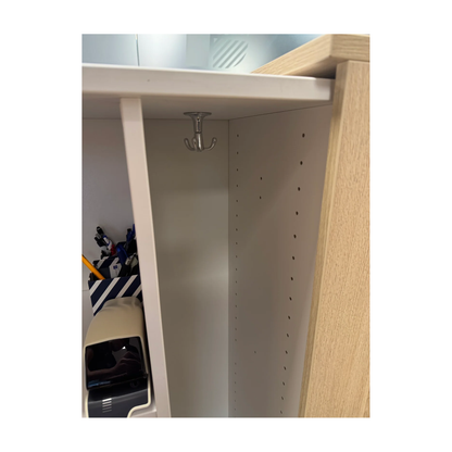 (40x80x125) Kinnarps Space Spoc skap i lyst tre - VENSTRE