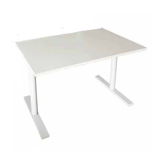 (120x80) Linak el hev/senk skrivebord i hvit